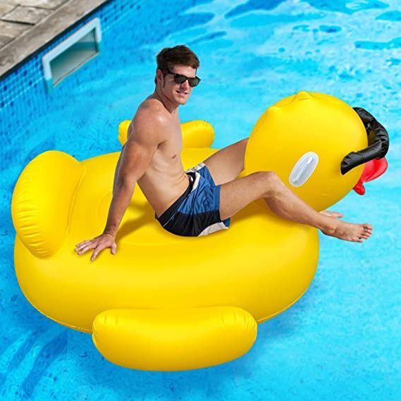 flotador de pato gigante estilo colchonetas hinchables