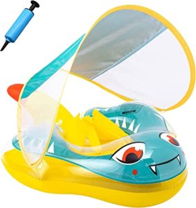 flotador bebe con sombrilla para piscina