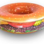 flotador hamburguesa anillo