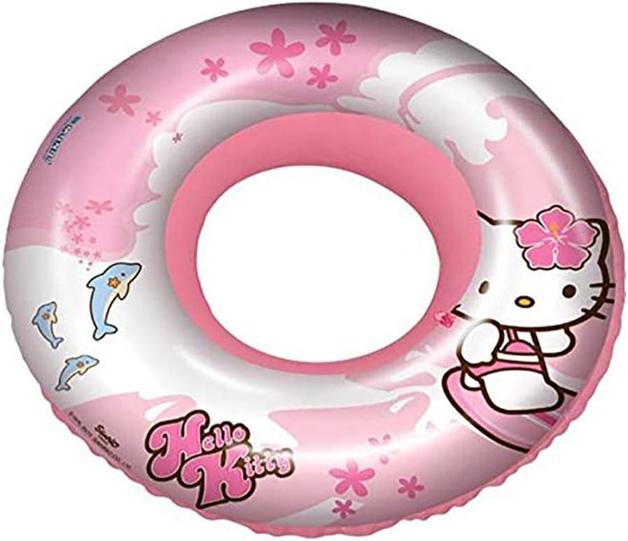 flotador infantil hello kitty rosa